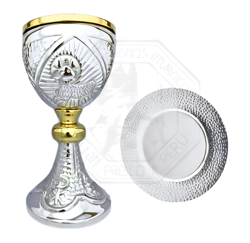 Cáliz y Patena Presidencial modelo Cordero Misa